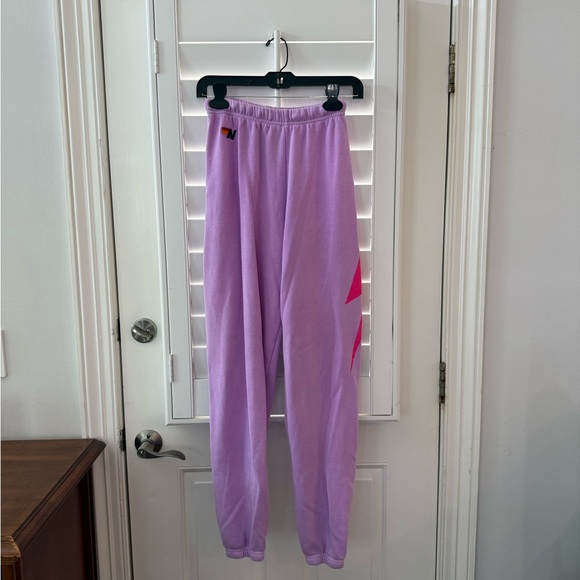 Aviator Nation Purple & Pink Set with Pink lightning bolt, Size Small - Picture 9 of 14